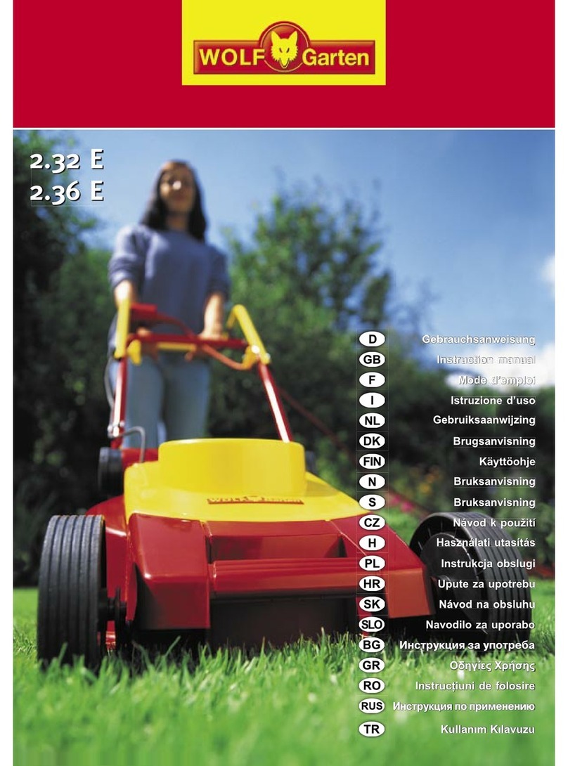 Wolf Garten 2.32 E instruction manual