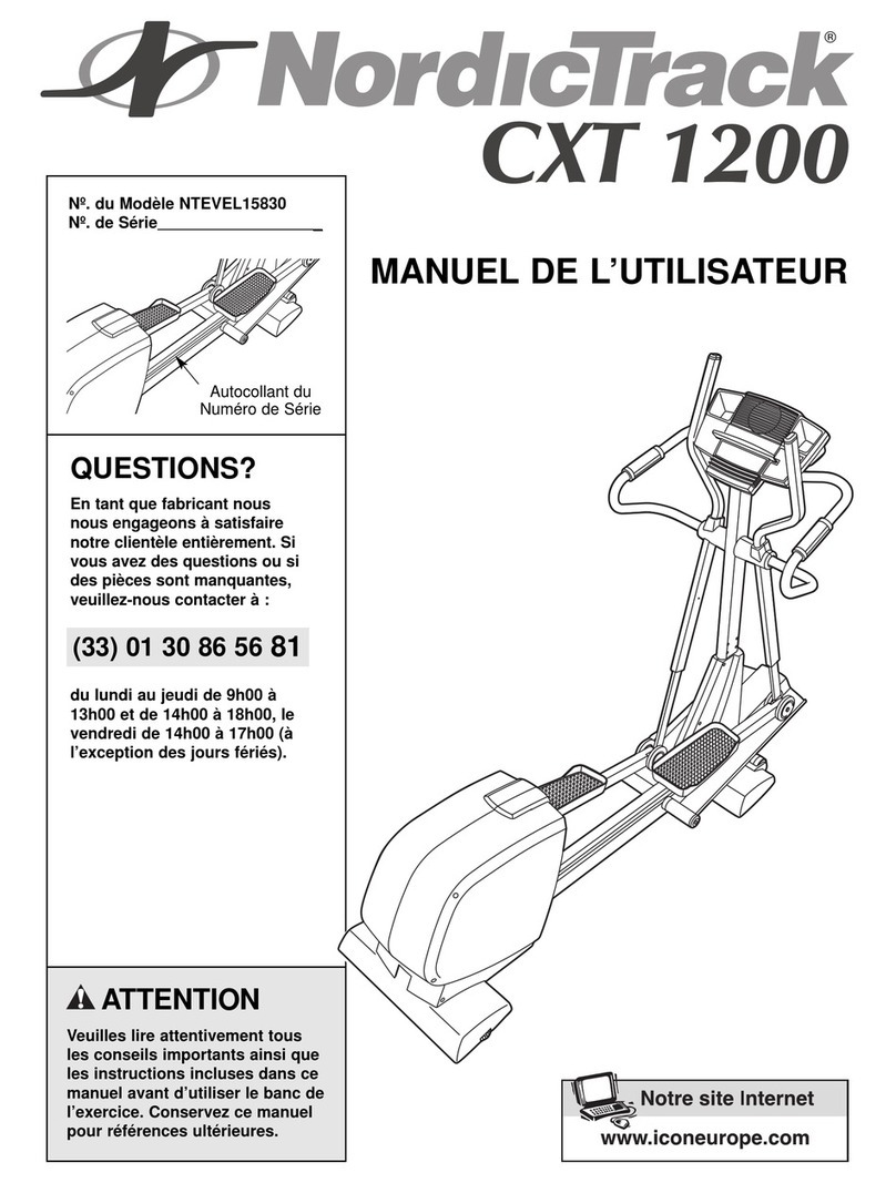 NordicTrack Cxt 1200 Elliptical Manuel de l'utilisateur