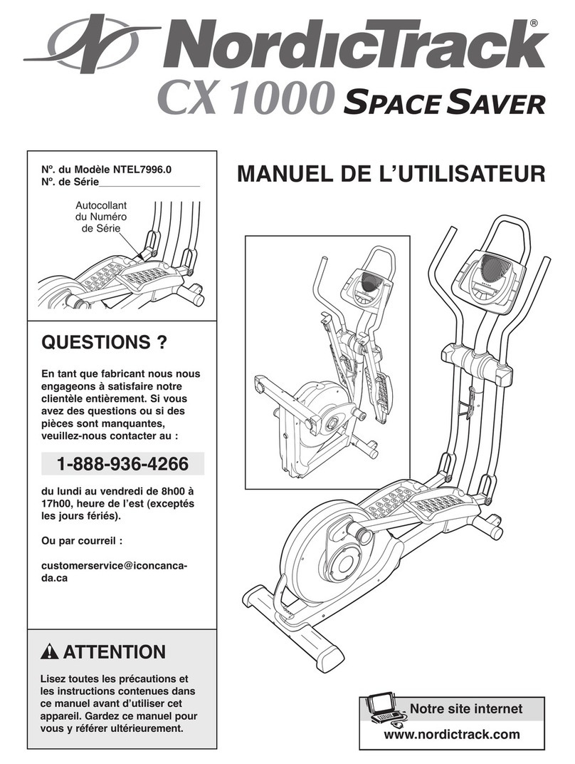 NordicTrack Cx 1000 Elliptical User manual