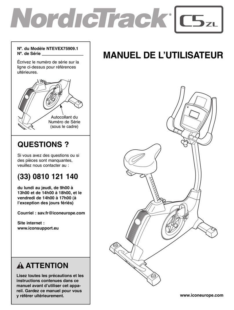 NordicTrack C5 Zl Gw Bike User manual