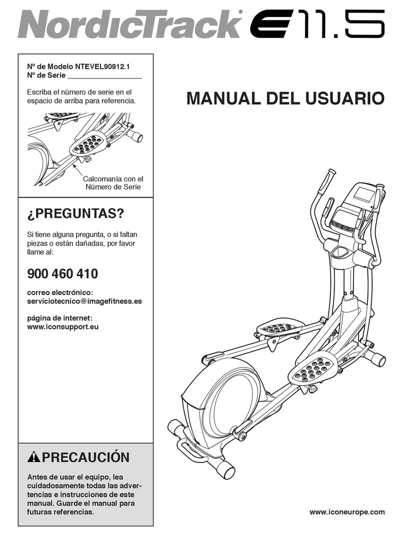 NordicTrack E 11.5 Elliptical Manual Del Usuario NordicTrack E 11.5 Elliptical Manual Del Usuario