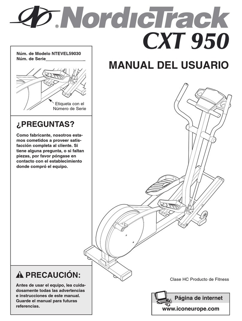 NordicTrack Cxt 950 Elliptical User guide