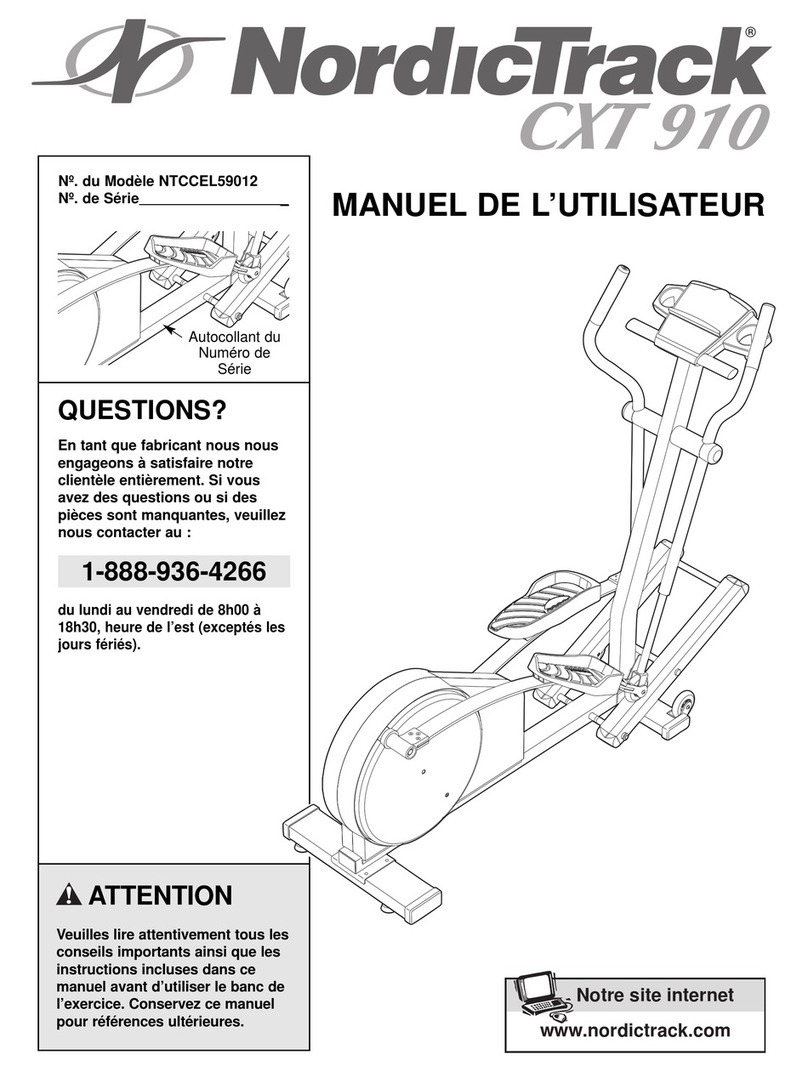 NordicTrack CXT 910 Manuel de l'utilisateur