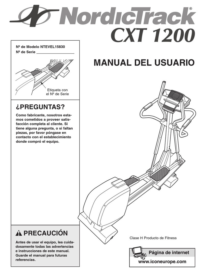 NordicTrack Cxt 1200 Elliptical User guide