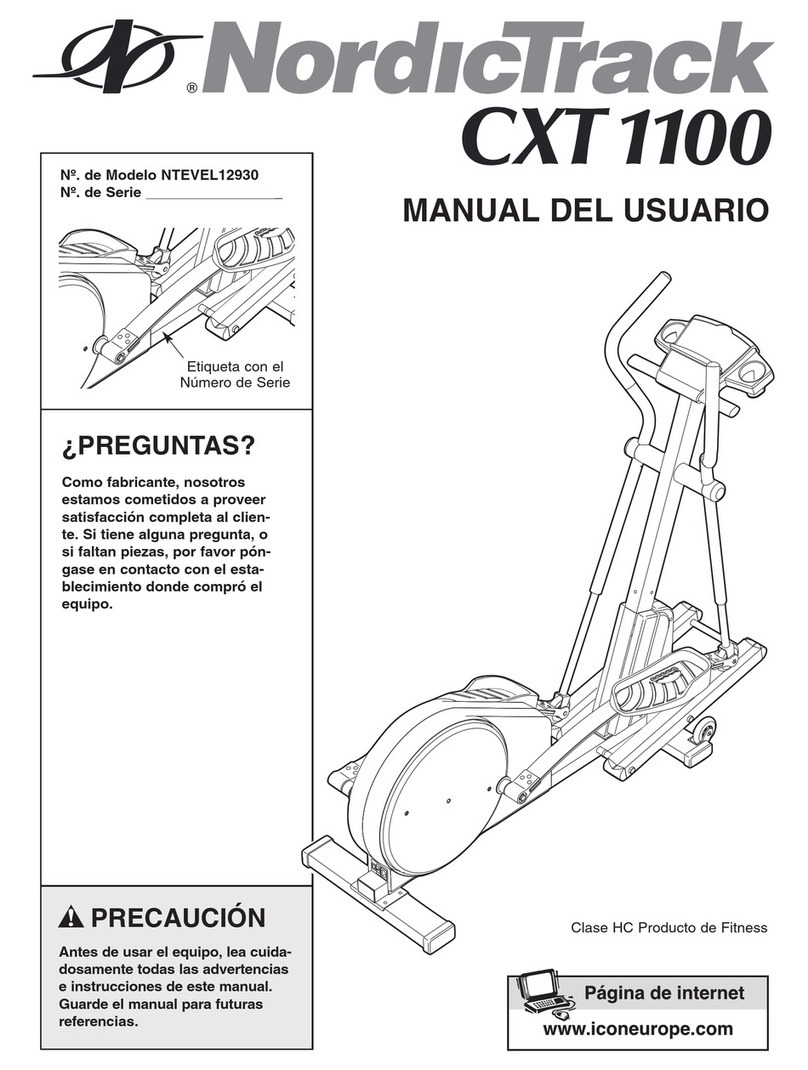 NordicTrack Cxt 1100 Elliptical User guide