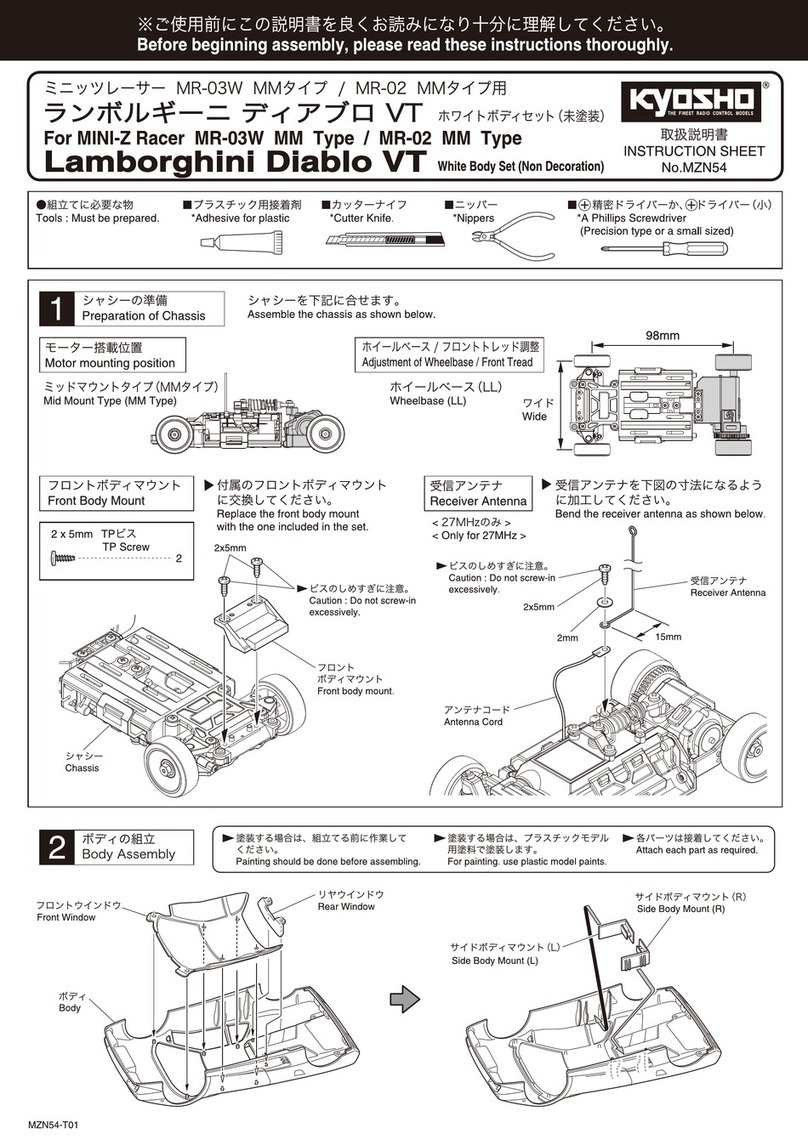 Kyosho Mini-Z Racer MR-02 MM Type User manual