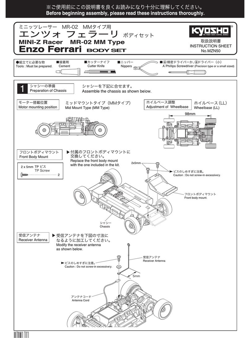 Kyosho Mini-Z Racer MR-02 MM Type User manual