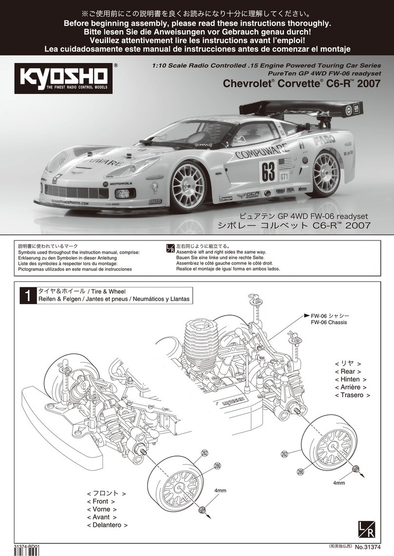 Kyosho Pure Ten GP 4WD FW-06 readyset instruction sheet