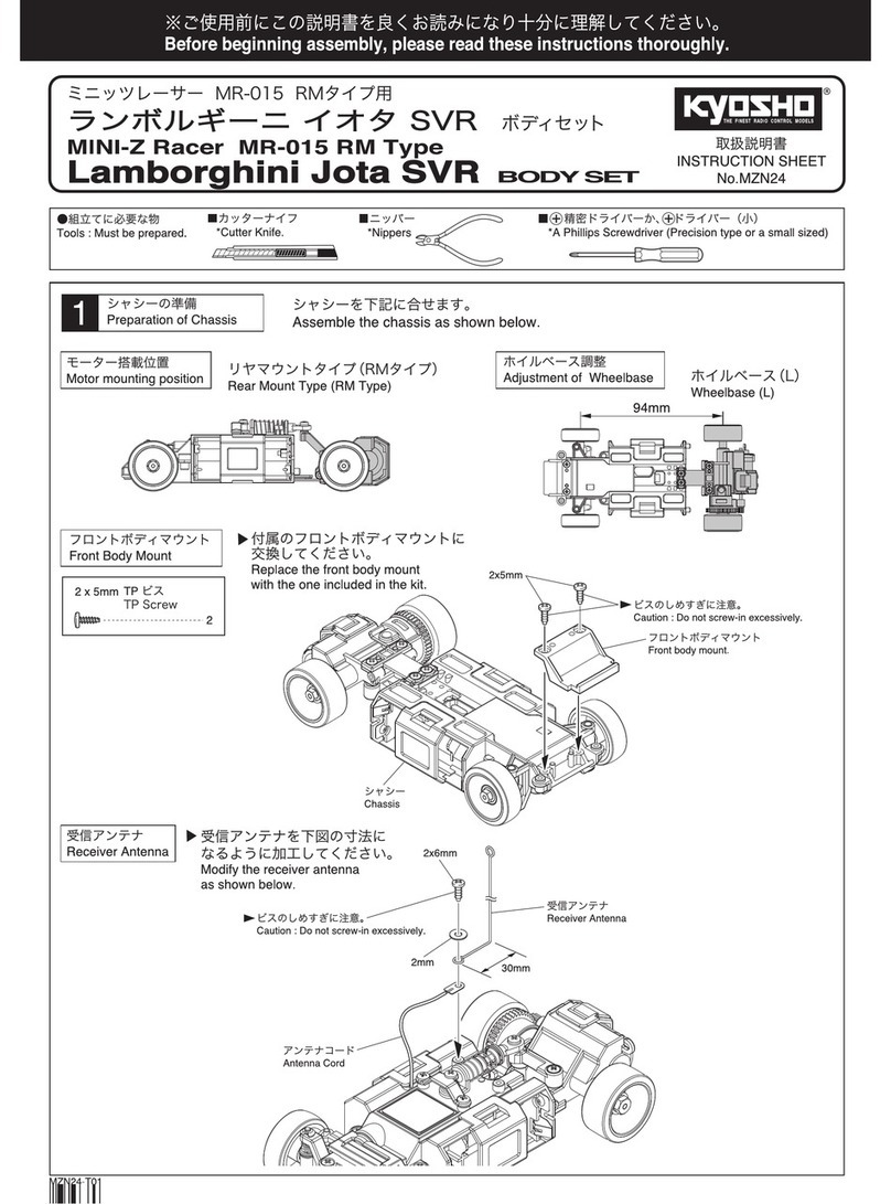 Kyosho Mini-Z Racer MR-015 RM Type User manual