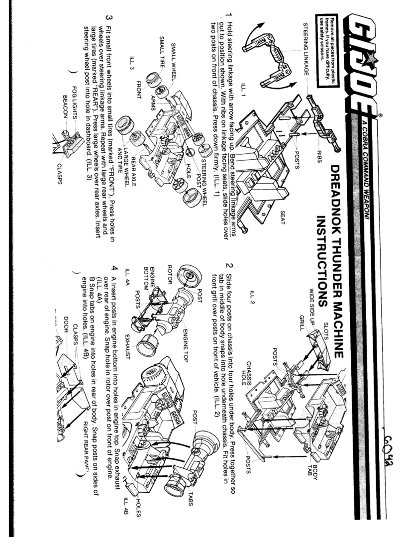 Hasbro G.I.Joe Dreadnok Thunder Machine instructions
