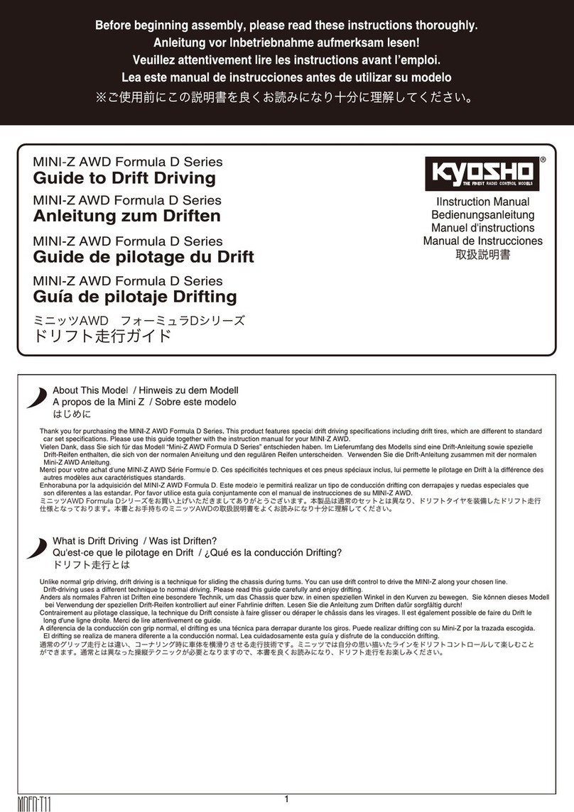 Kyosho MINI-Z AWD Formula D Series User manual