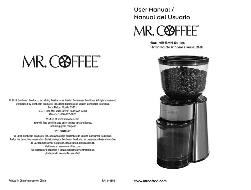 Mr. Coffee BMH Series User manual