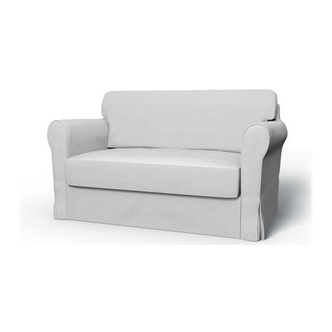 IKEA HAGALUND SOFA BED FRAME instructions