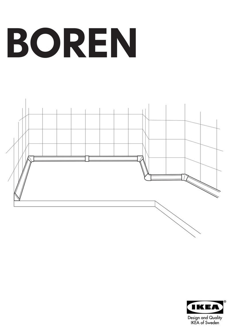 IKEA BOREN WALL EDGE STRIP 55" 2PK instructions IKEA BOREN WALL EDGE STRIP 55" 2PK instructions