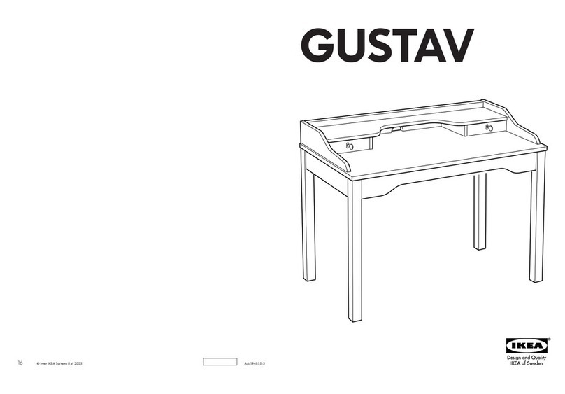 IKEA GUSTAV LAPTOP TABLE instructions