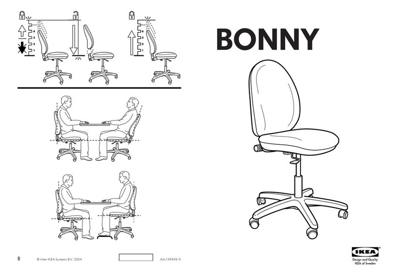 IKEA BONNY SWIVEL CHAIR instructions