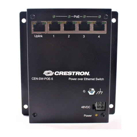 Crestron CEN-SW-POE-5 installation guide