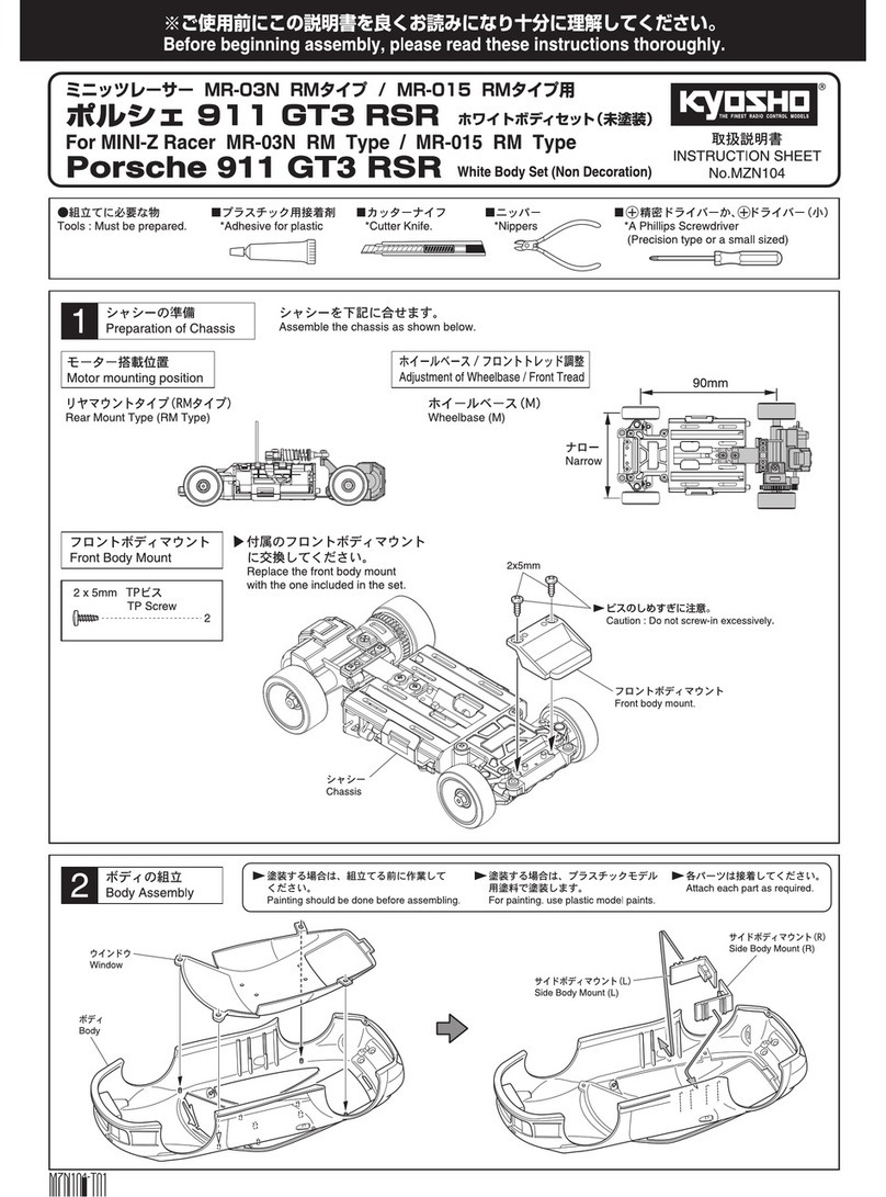 Kyosho Mini-Z Racer MR-03N RM Type User manual