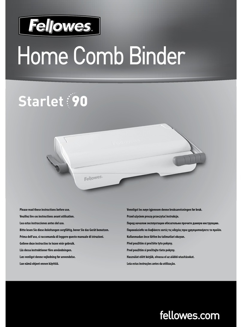 Fellowes Starlet 90 User manual