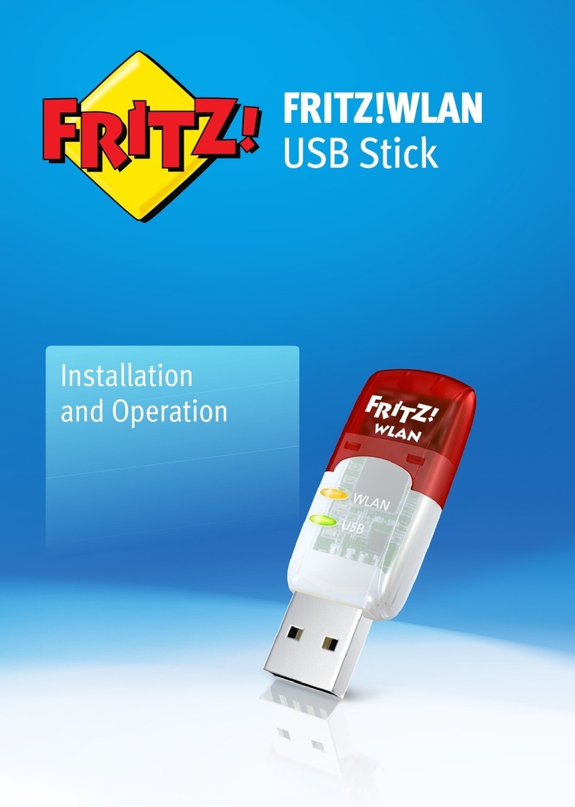 AVM FRITZ!WLAN USB Stick N Owner's manual AVM FRITZ!WLAN USB Stick N Owner's manual
