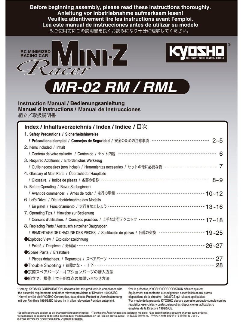 Kyosho MINI-Z Racer MR-02 RM Type instruction manual