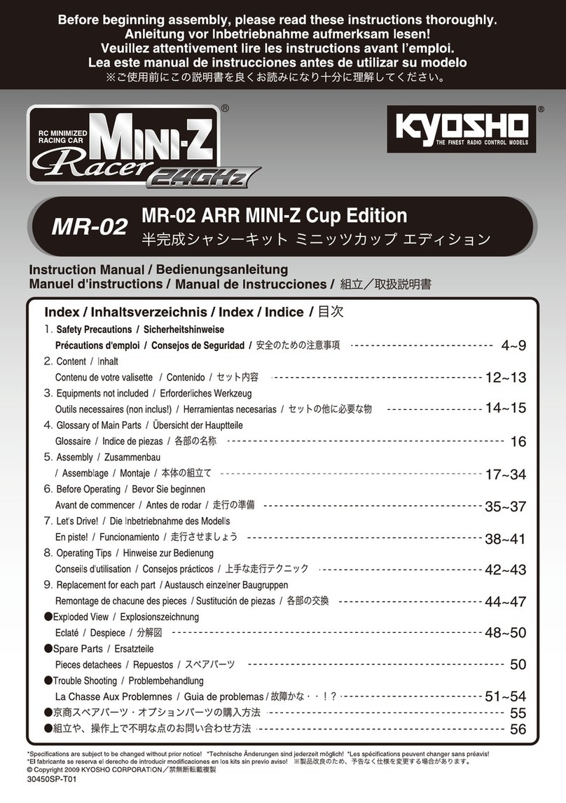 Kyosho MINI-Z Racer MR-02 RM Type instruction manual
