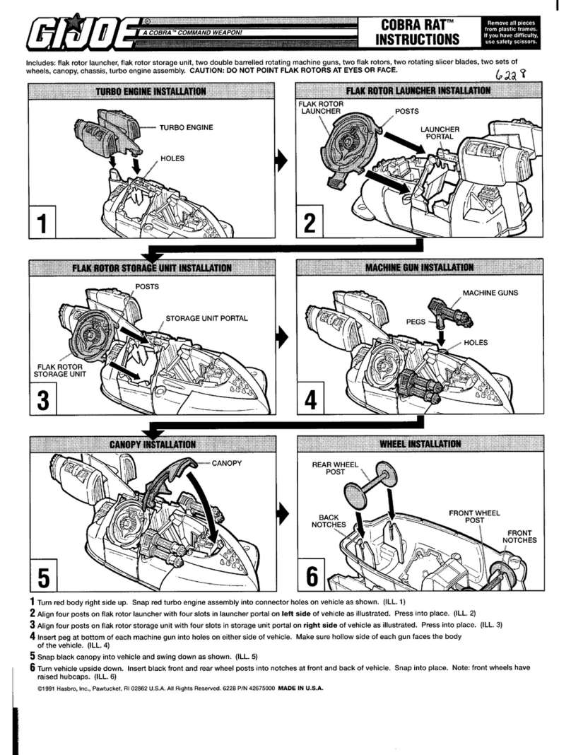 Hasbro G.I.Joe Cobra Rat instructions
