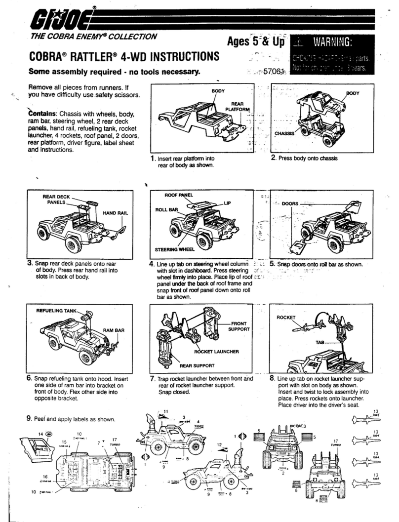 Hasbro G.I.Joe Cobra Rattler 4-WD User manual Hasbro G.I.Joe Cobra Rattler 4-WD User manual