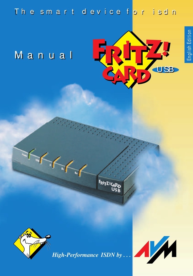 AVM FRITZ!Card PCI User manual