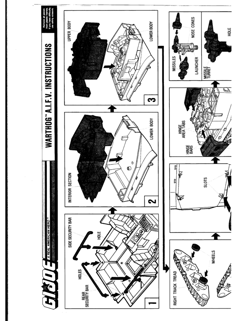 Hasbro G.I.Joe Warthog A.I.F.V. instructions
