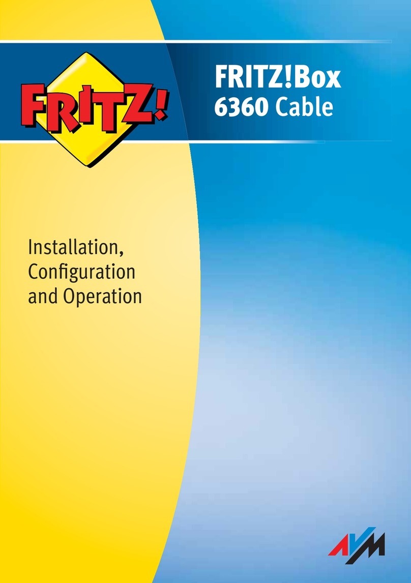 AVM FRITZ!Box 6360 Cable Quick guide AVM FRITZ!Box 6360 Cable Quick guide