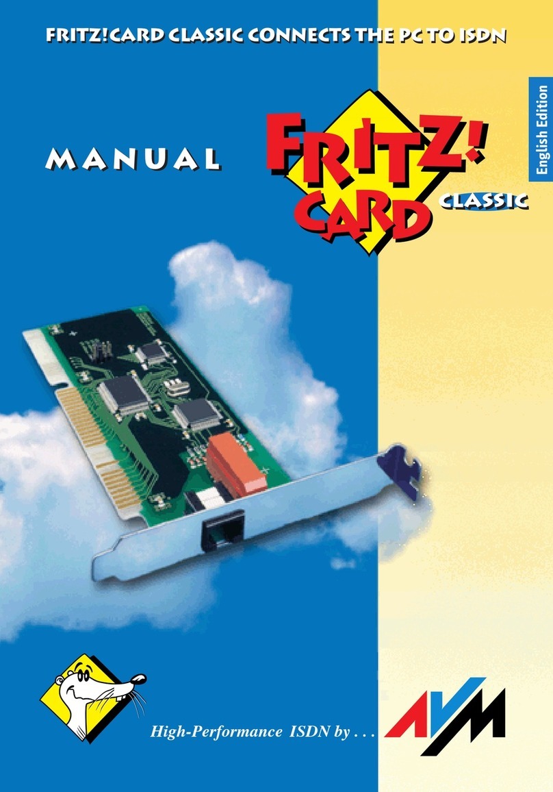 AVM FRITZ!CARD Classic manual&nbsp;