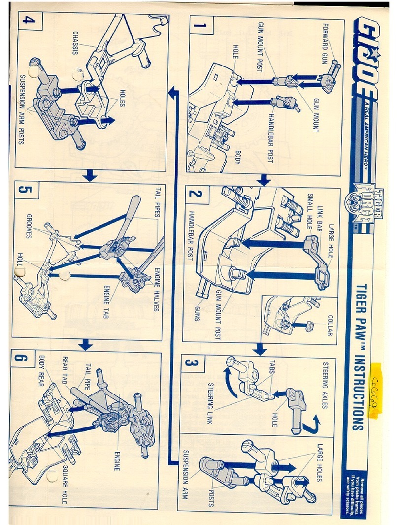 Hasbro G.I.Joe Tiger Paw instructions