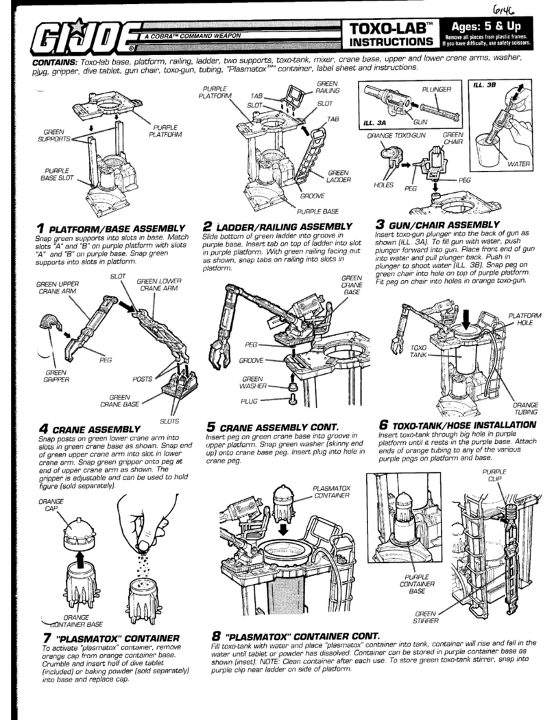 Hasbro G.I.Joe TOXO-LAB User manual Hasbro G.I.Joe TOXO-LAB User manual