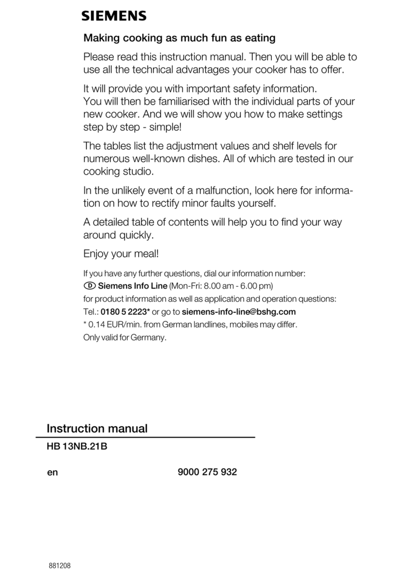 Siemens HB 13NB.21B User manual