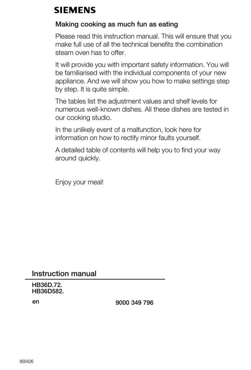 Siemens HB36D.72 User manual