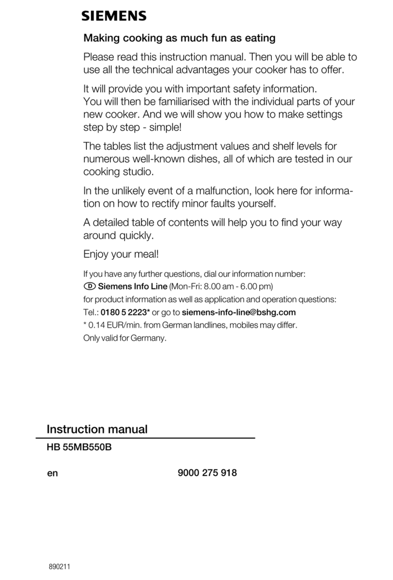 Siemens HB 55MB550B User manual