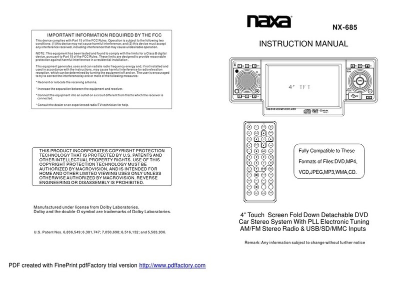 Naxa NX-685 instruction manual