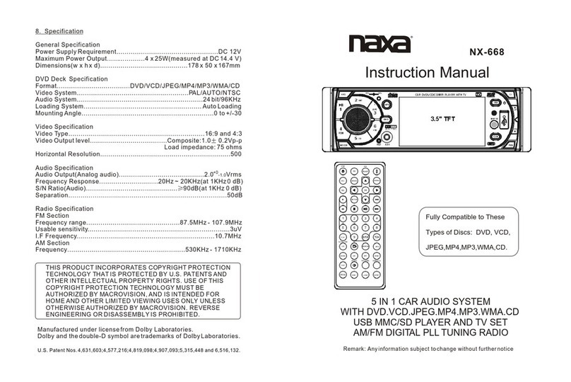 Naxa NX-668 instruction manual