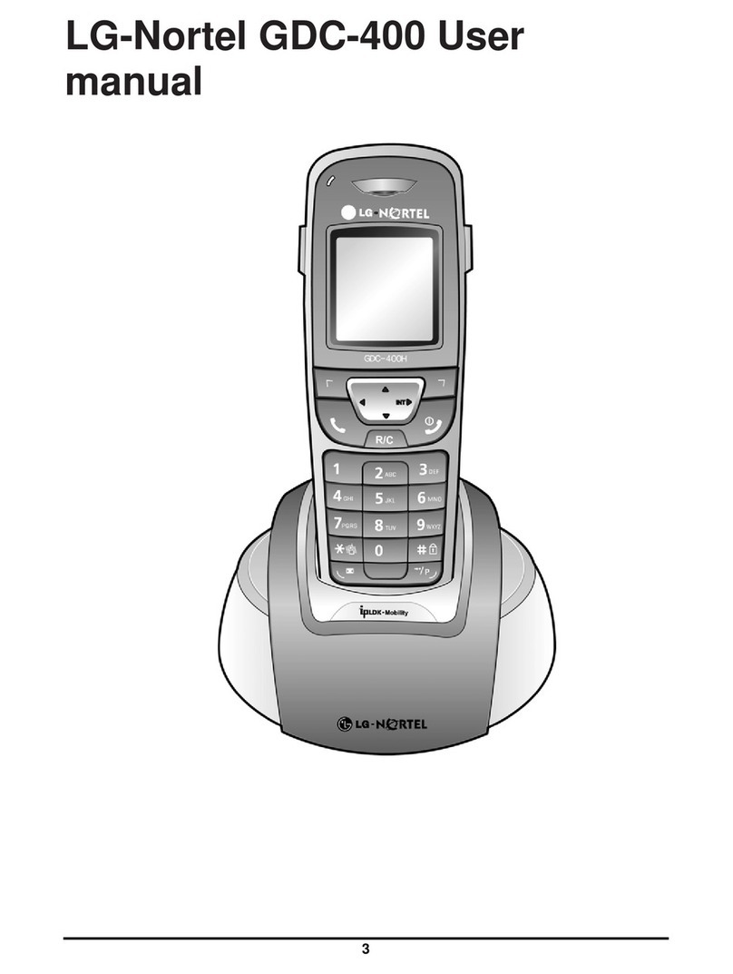 LG Nortel GDC-400 user manual
