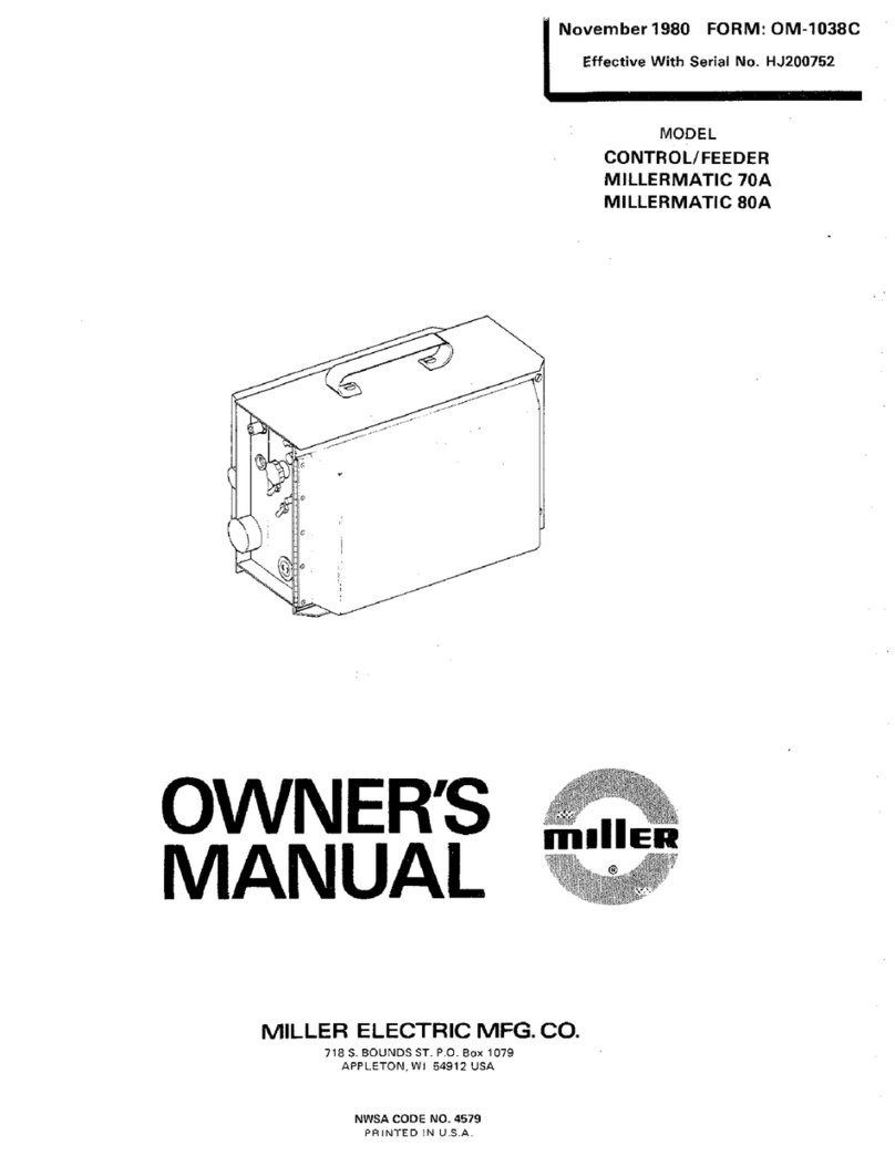 Miller MILLERMATIC 70A owner's manual