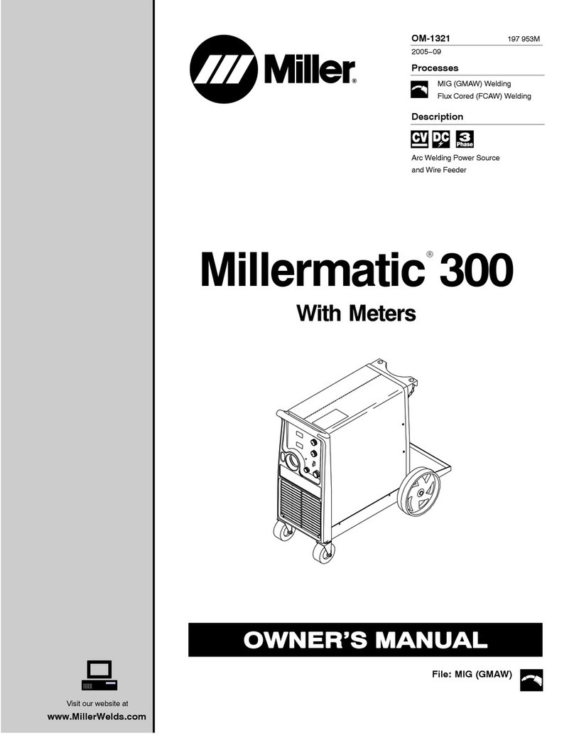 Miller Axcess 300 owner's manual