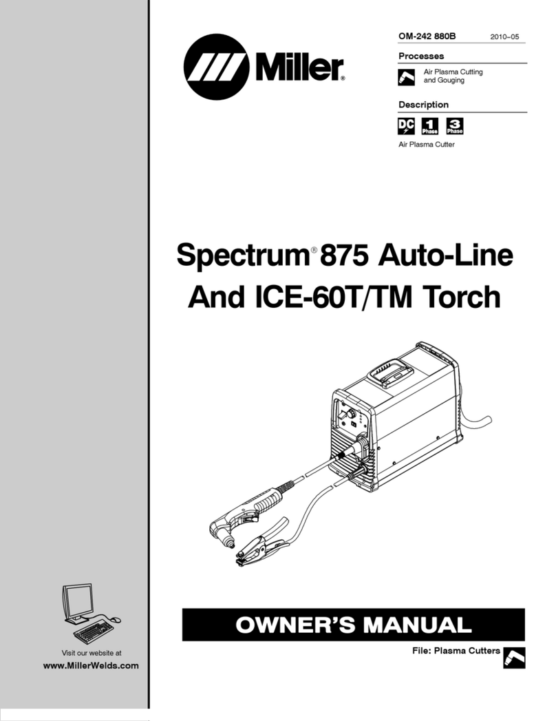 Miller Electric Spectrum 875 Auto-Line owner's manual