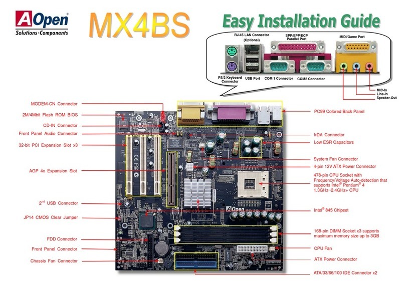 AOpen MX4BS Datasheet AOpen MX4BS Datasheet