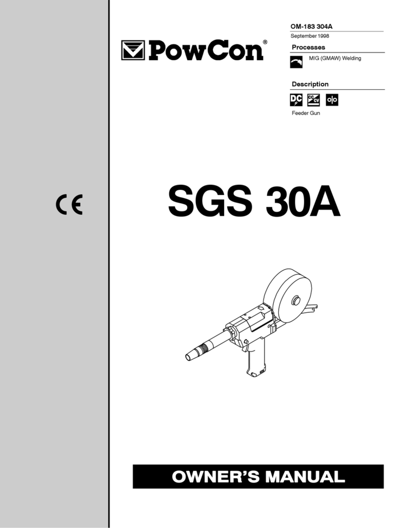 PowCon SGS 30A User manual