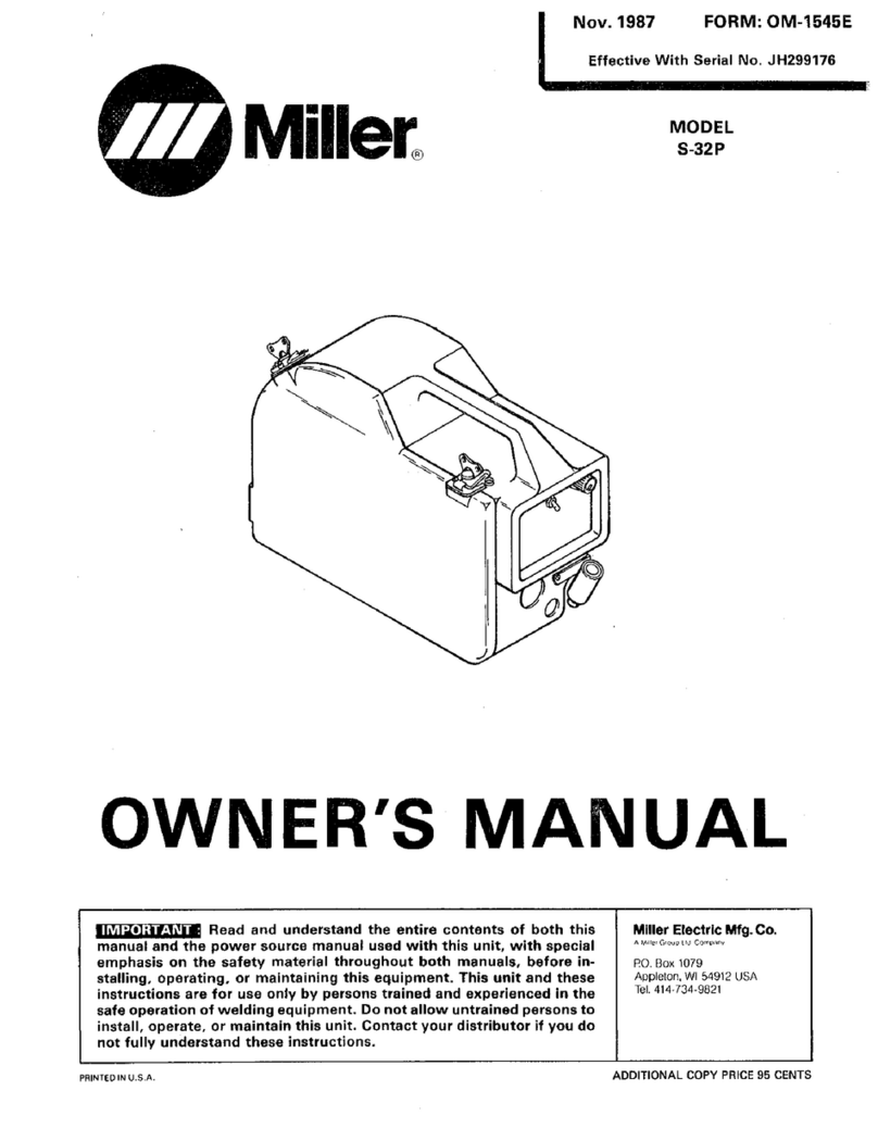 Miller Electric S-32P owner's manual