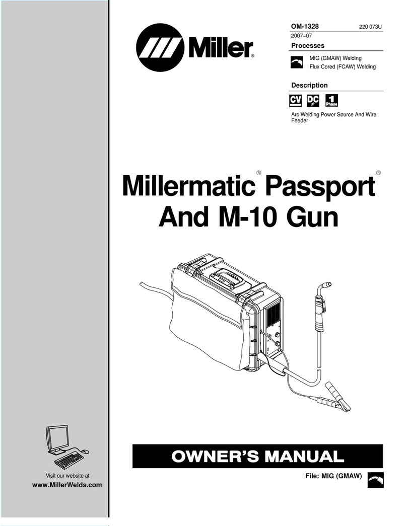 Miller Electric M-10 Gun owner's manual