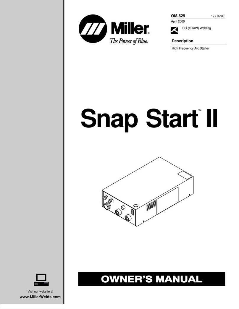 Miller Electric Snap Start II owner's manual