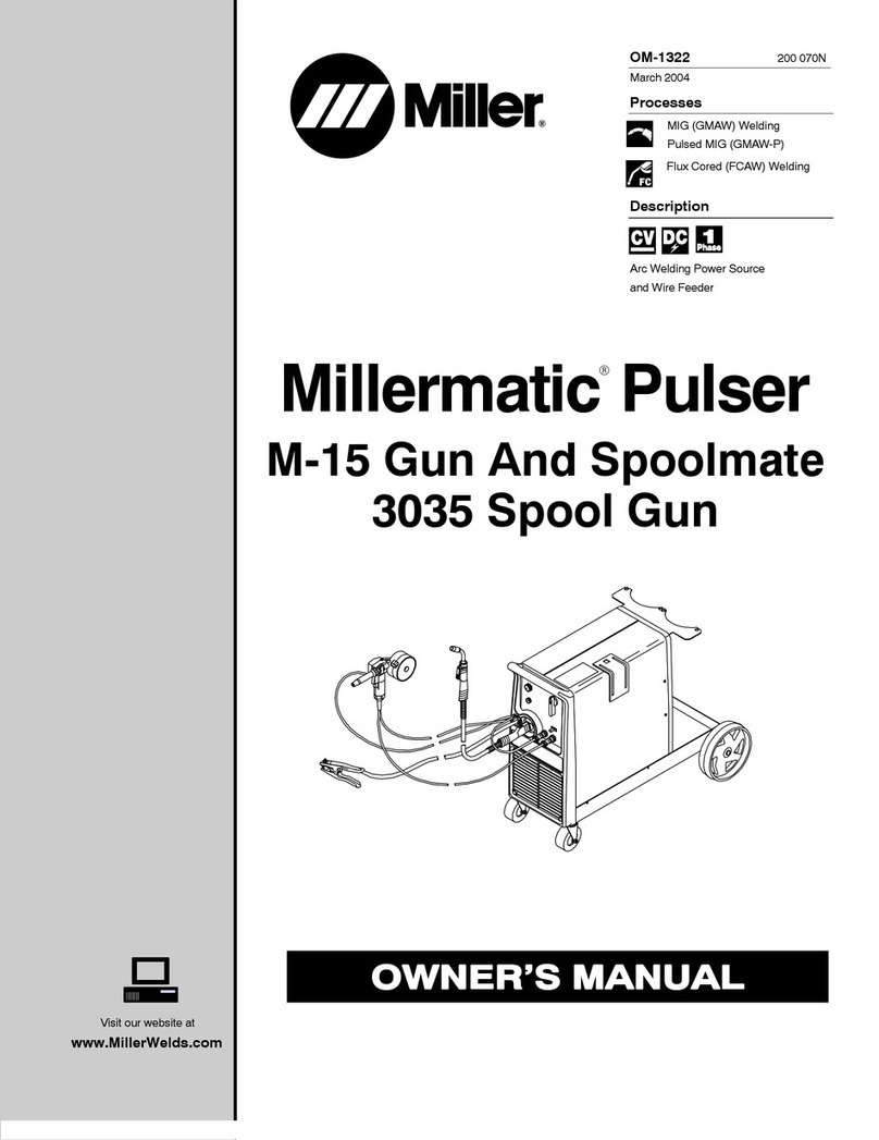 Miller Millermatic Pulser M-15 Gun owner's manual
