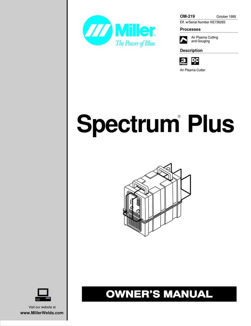Miller Electric Spectrum Plus owner's manual